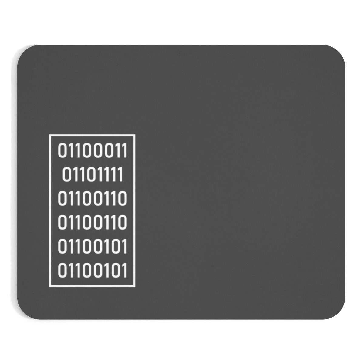 "Coffee" in Binary - Mousepad