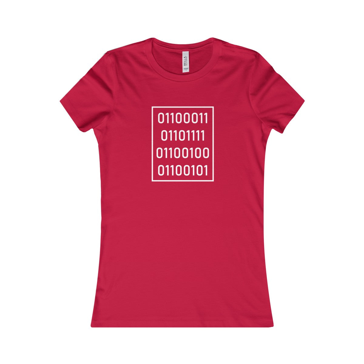 "Code" in Binary - Women's Favorite Style Tee