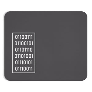 "Genius" in Binary - Mousepad