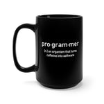 Programmer Definition Black Mug 15oz