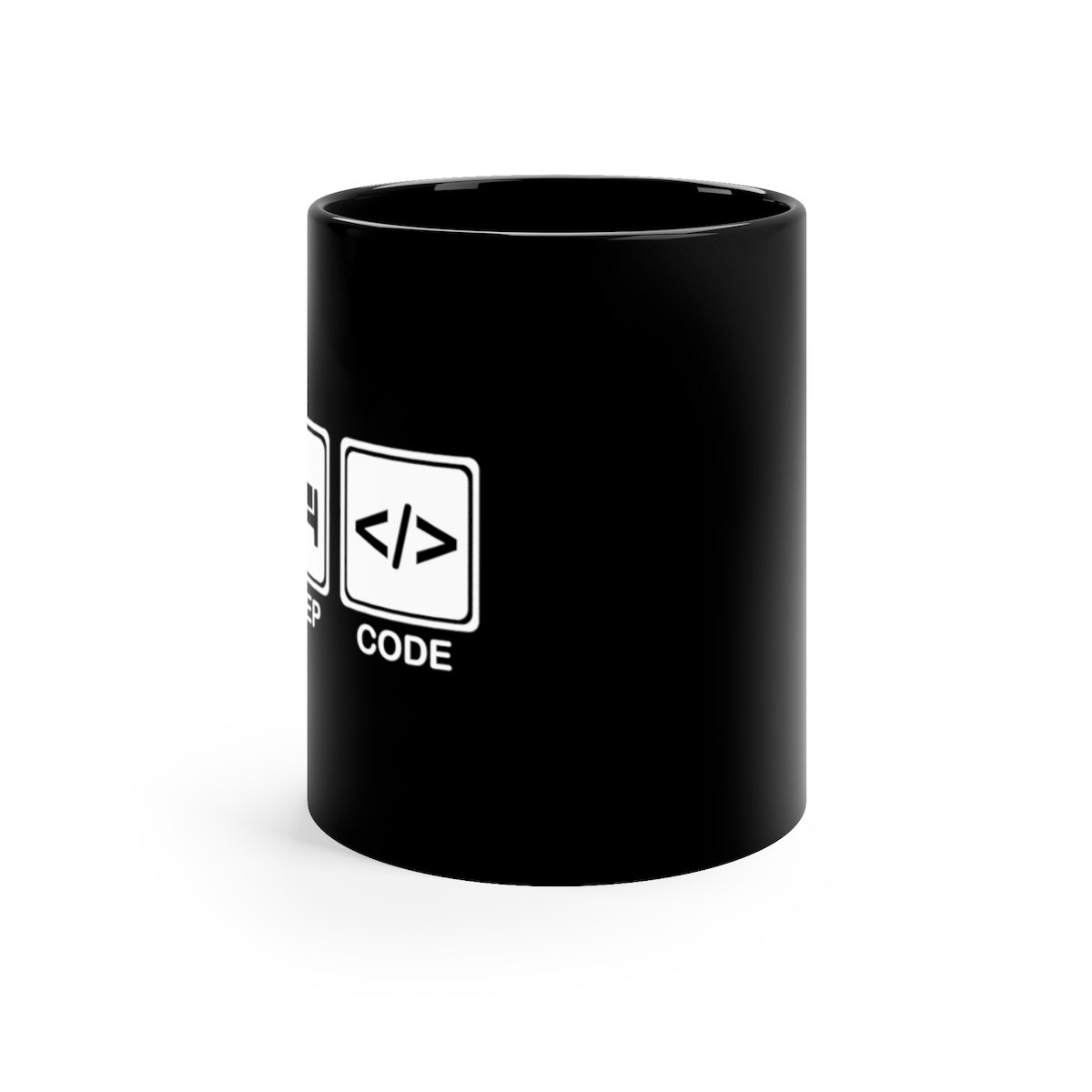 Eat | Sleep | Code - Black mug 11oz