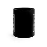 "Code" in Binary - Black mug 11oz