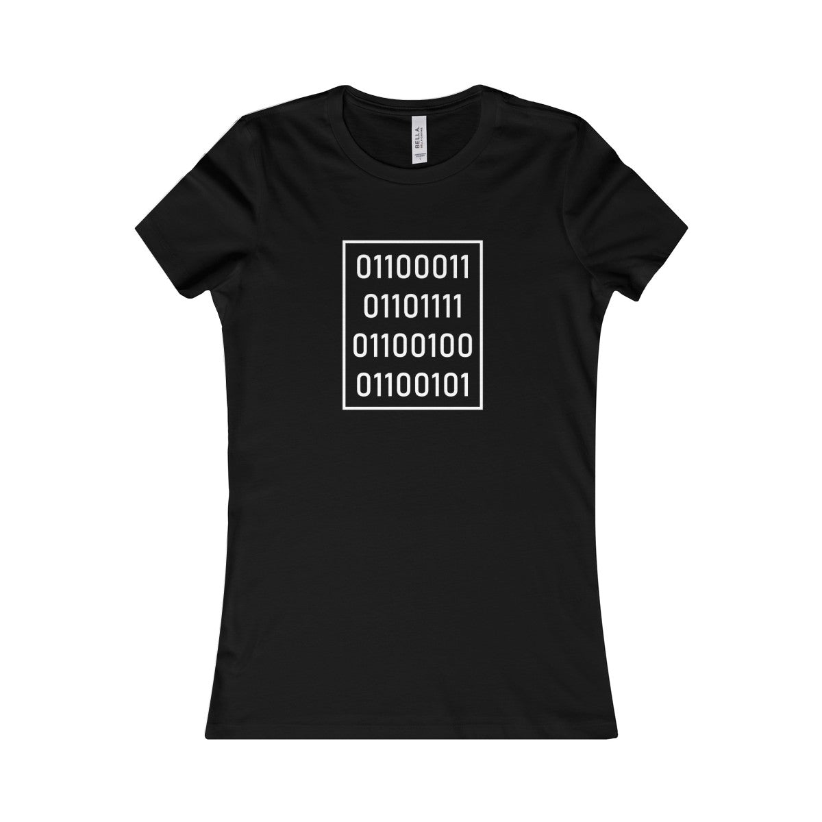 "Code" in Binary - Women's Favorite Style Tee