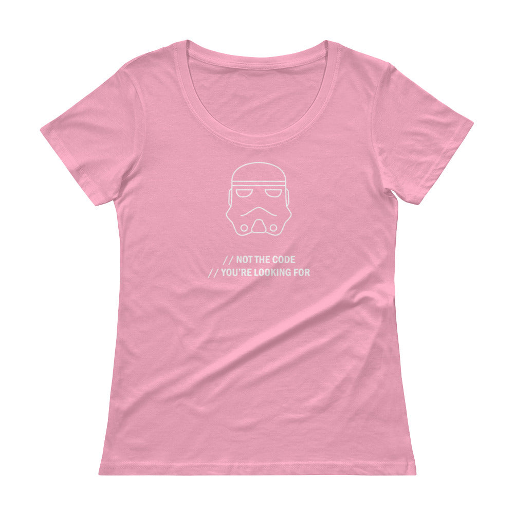 Not The Code You're Looking For - Ladies' Scoopneck T-Shirt