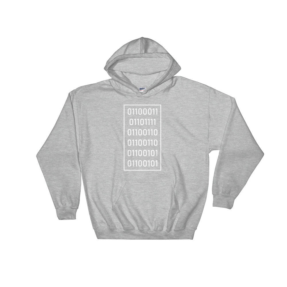 "Coffee" in Binary - Hooded Sweatshirt