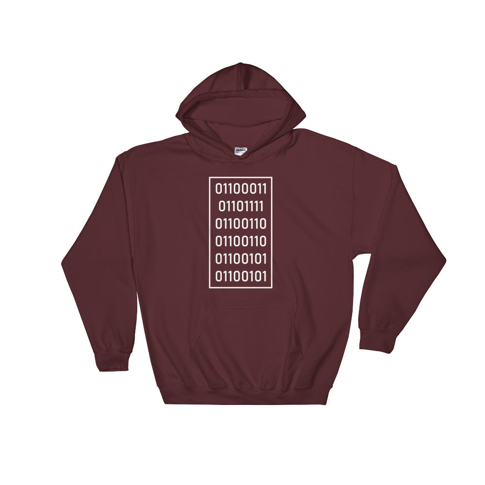 "Coffee" in Binary - Hooded Sweatshirt