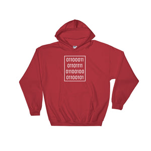 "Code" in Binary - Hooded Sweatshirt