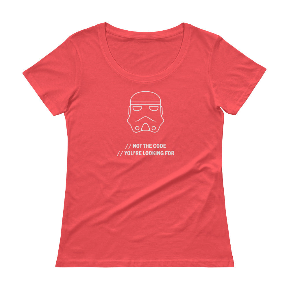 Not The Code You're Looking For - Ladies' Scoopneck T-Shirt