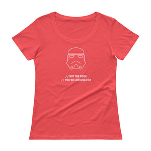 Not The Code You're Looking For - Ladies' Scoopneck T-Shirt