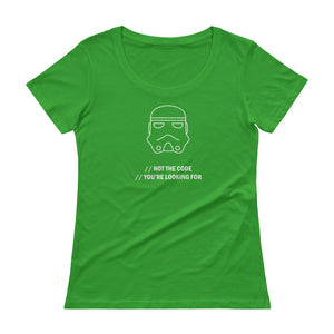 Not The Code You're Looking For - Ladies' Scoopneck T-Shirt