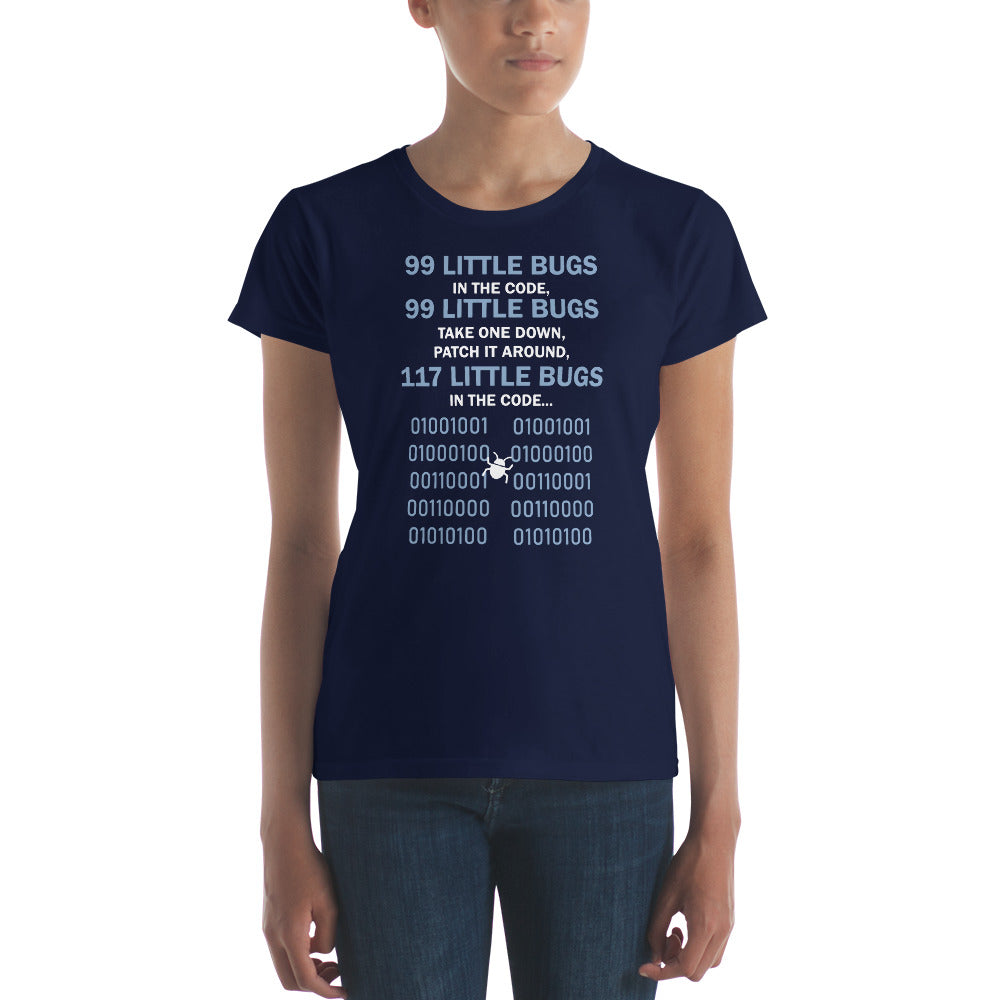 117 LIttle Bugs In The Code - Women's Premium Fitted T-shirt