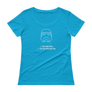 Not The Code You're Looking For - Ladies' Scoopneck T-Shirt