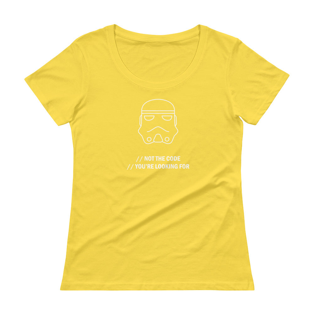 Not The Code You're Looking For - Ladies' Scoopneck T-Shirt