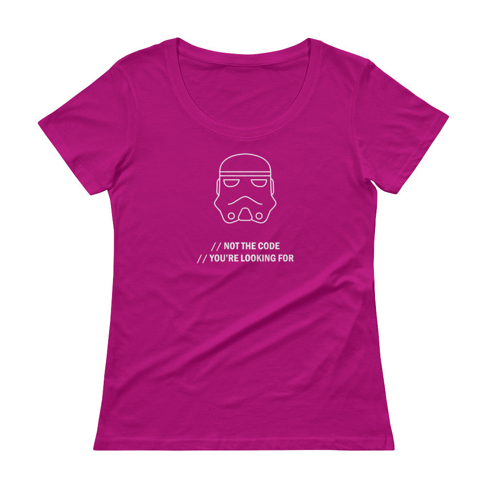 Not The Code You're Looking For - Ladies' Scoopneck T-Shirt