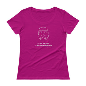 Not The Code You're Looking For - Ladies' Scoopneck T-Shirt