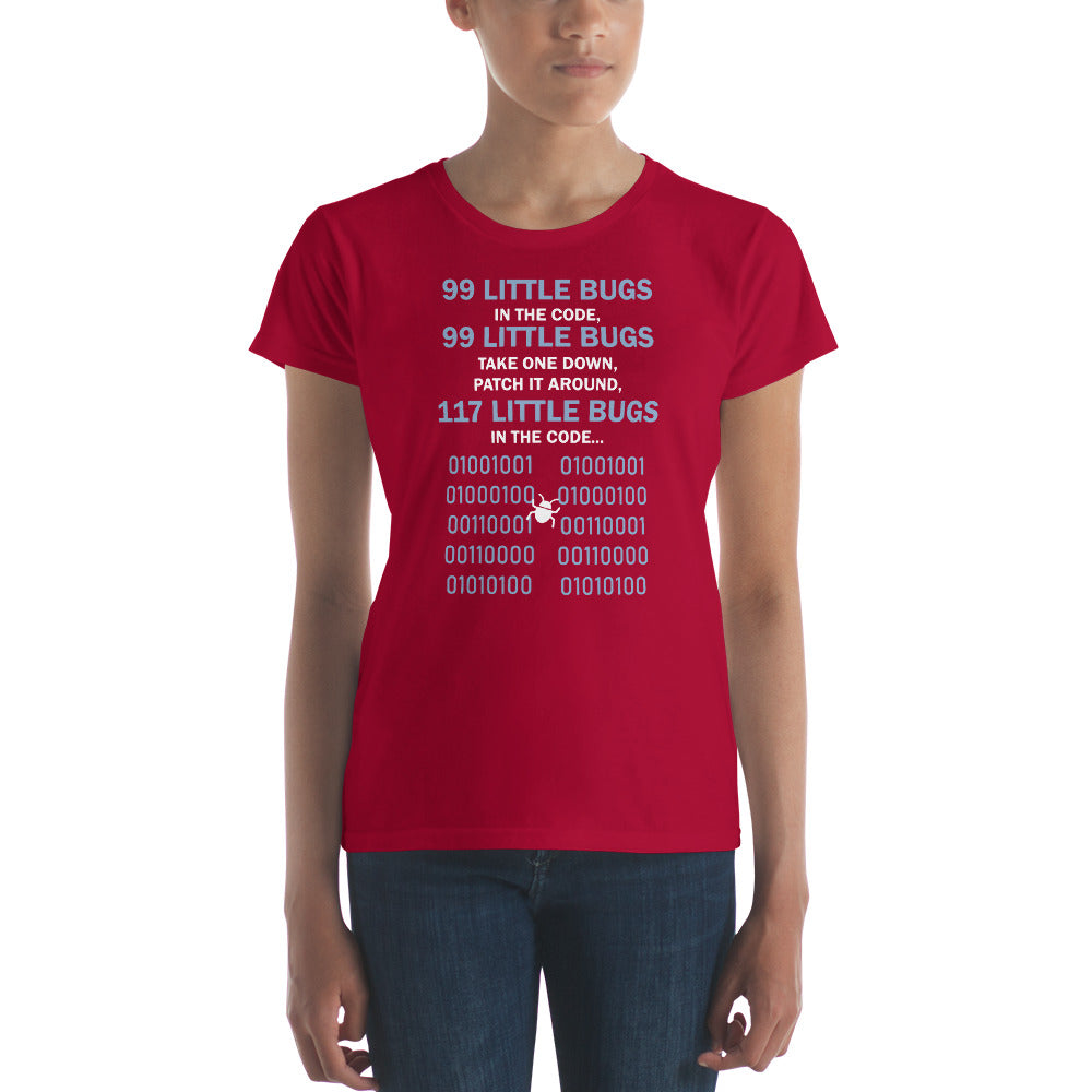 117 LIttle Bugs In The Code - Women's Premium Fitted T-shirt