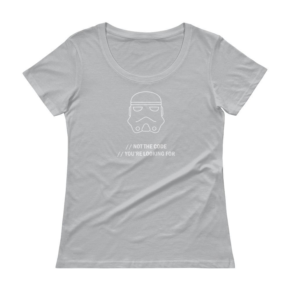 Not The Code You're Looking For - Ladies' Scoopneck T-Shirt