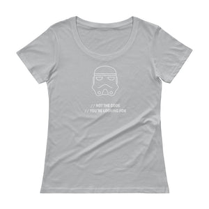 Not The Code You're Looking For - Ladies' Scoopneck T-Shirt