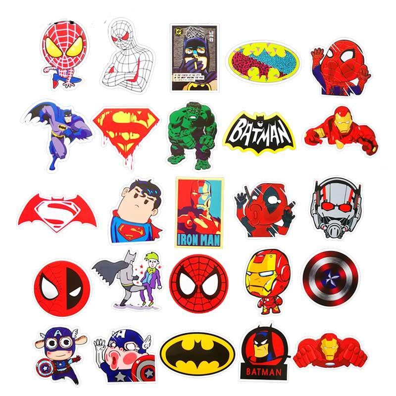 50pcs Superhero Stickerbomb