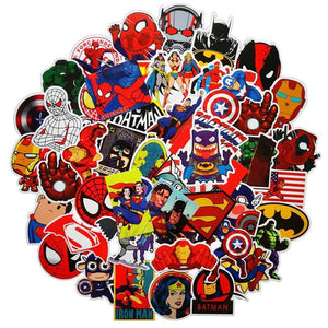 50pcs Superhero Stickerbomb