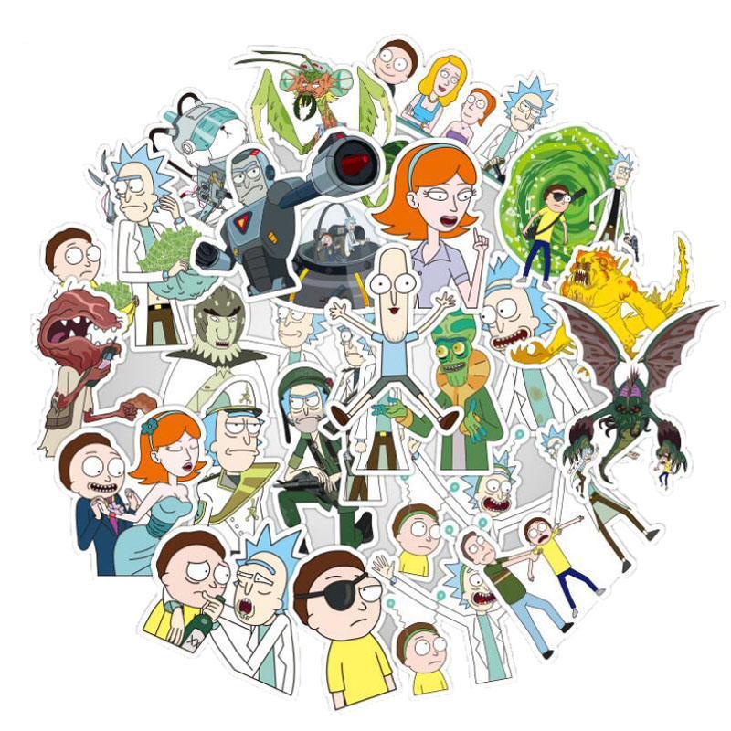 100pcs Rick and Morty Stickerbomb