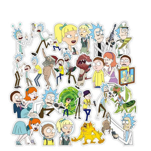 100pcs Rick and Morty Stickerbomb