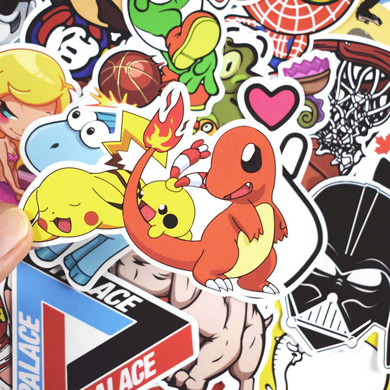 100 pcs Cartoons Mixed Stickerbomb